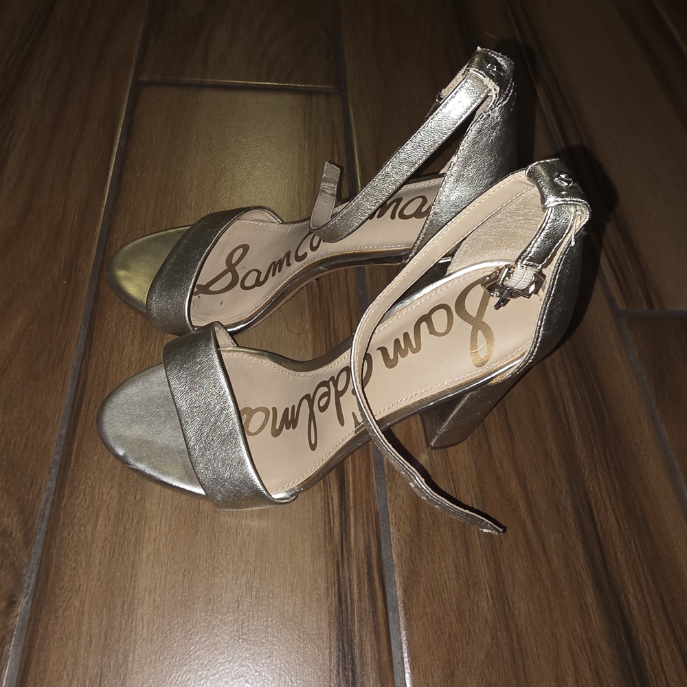 Sam Edelman Metallic Gold Heels